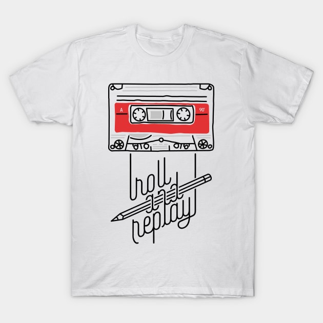 Roll and Replay T-Shirt by quilimo